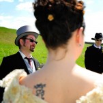 image of a wedding at Hulmes Vale Farm